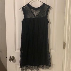 Black lace dress